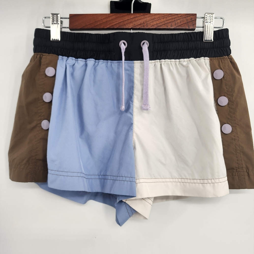 Free People Blue and White Athletic Shorts